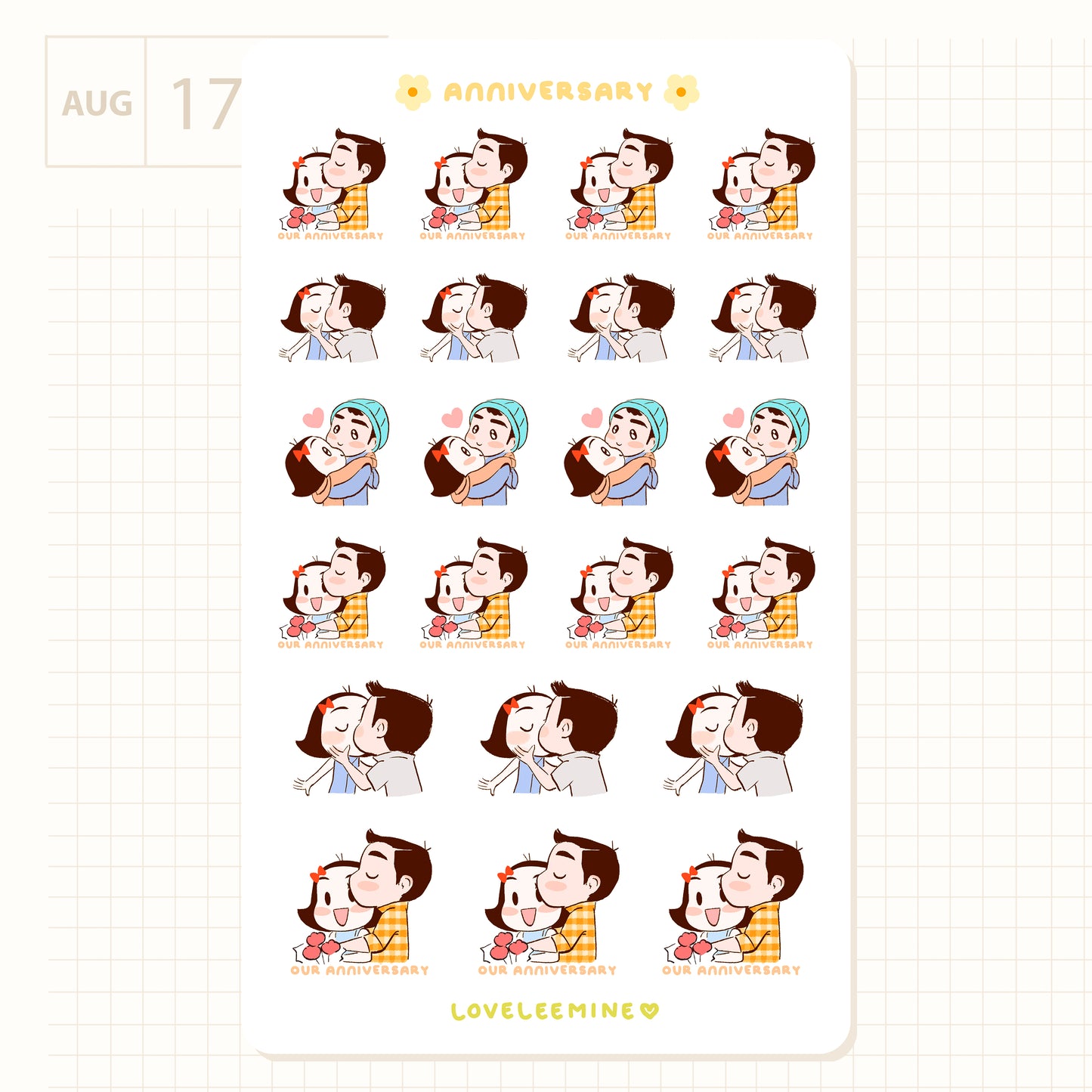 Anniversary Sticker Sheet