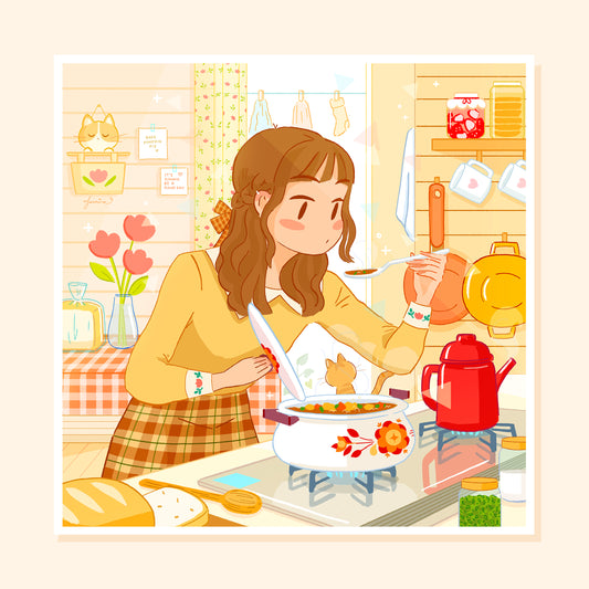 "Autumn Morning" Art Print