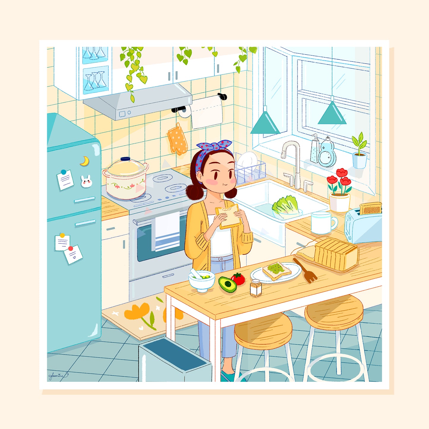 "Avocado Toast" Art Print