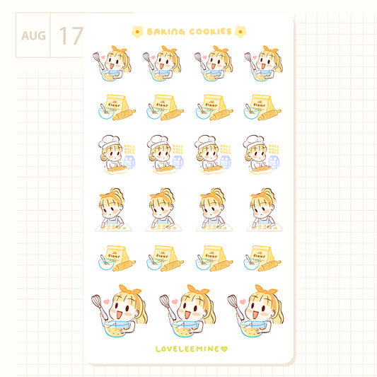 Baking Cookies Sticker Sheet