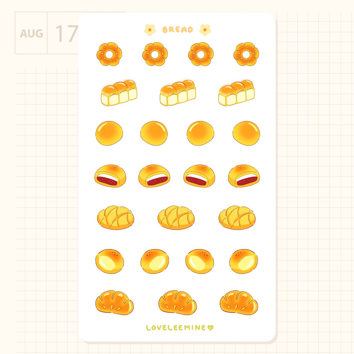 Bread Sticker Sheet