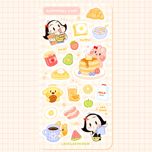 Breakfast Deco Sticker Sheet