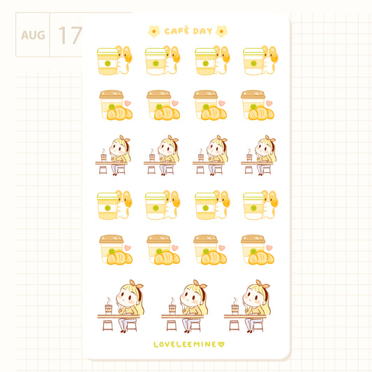 Cafe Day Sticker Sheet