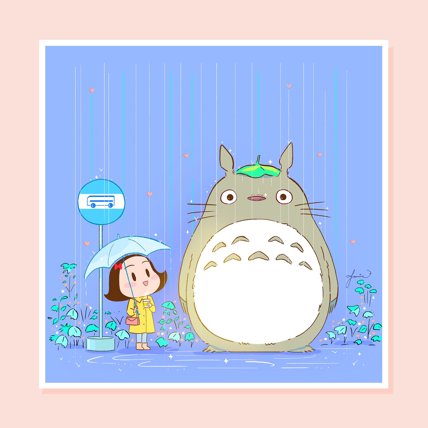 "Coco & Totoro" Art Print