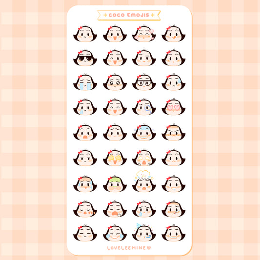 Coco Emojis Sticker Sheet