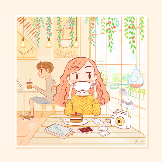 "Coffee Shop" Art Print