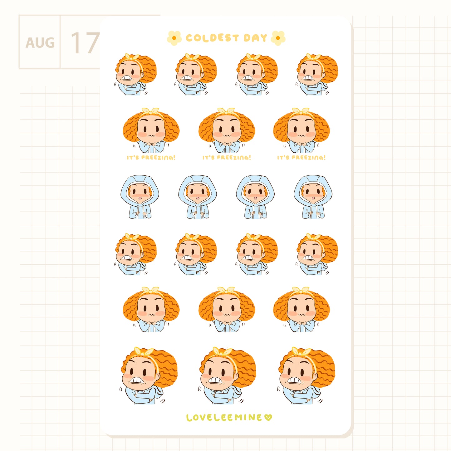 Coldest Day Sticker Sheet