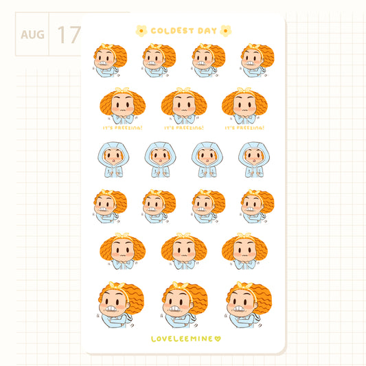 Coldest Day Sticker Sheet