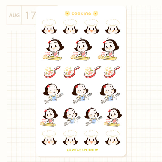 Cooking Sticker Sheet