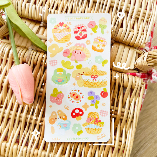 Cottagecore Sticker Sheet
