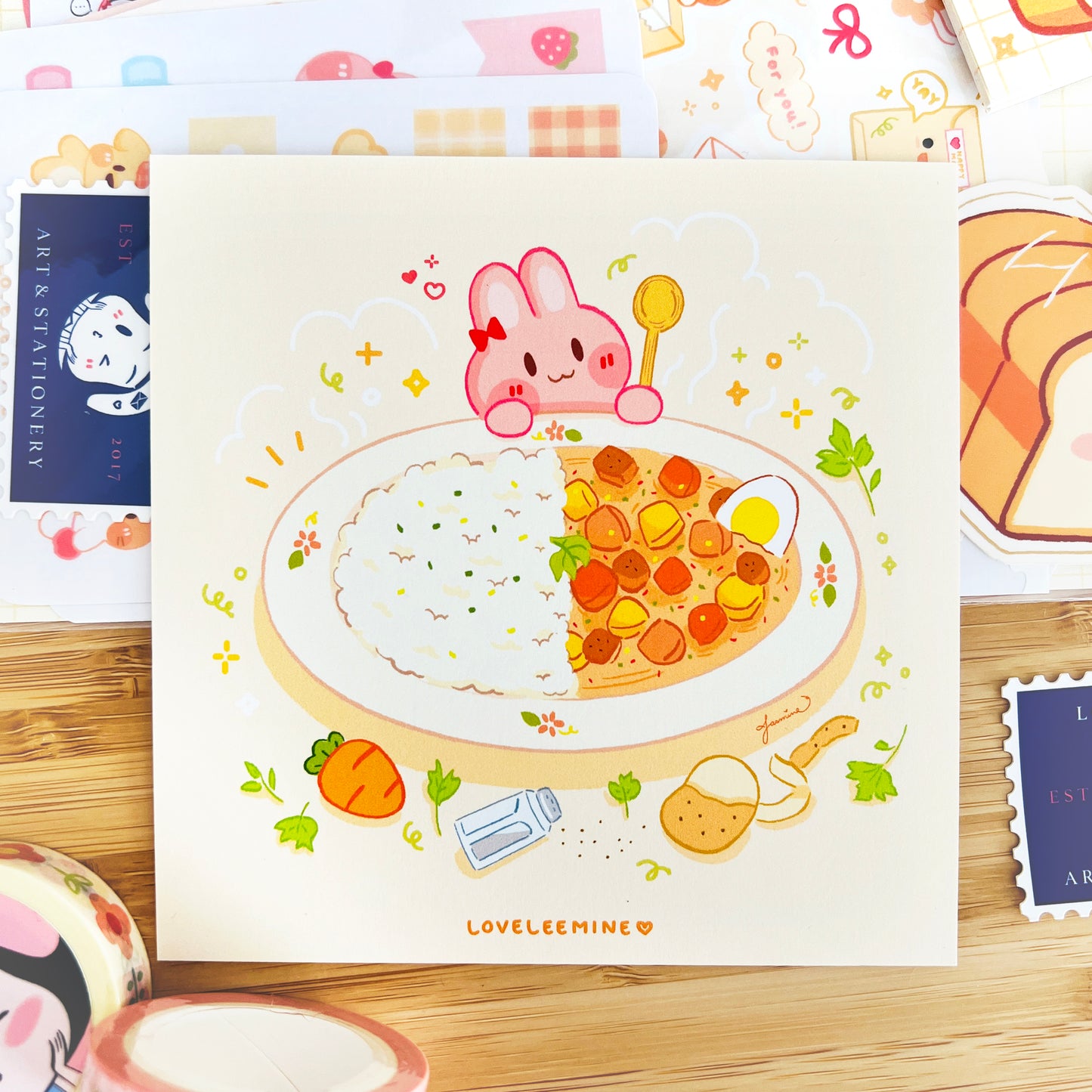 Curry Rice Small Art Print