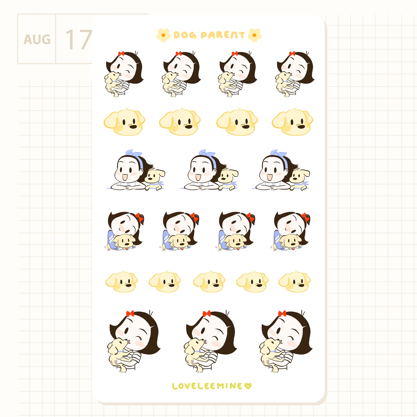 Dog Parent Sticker Sheet