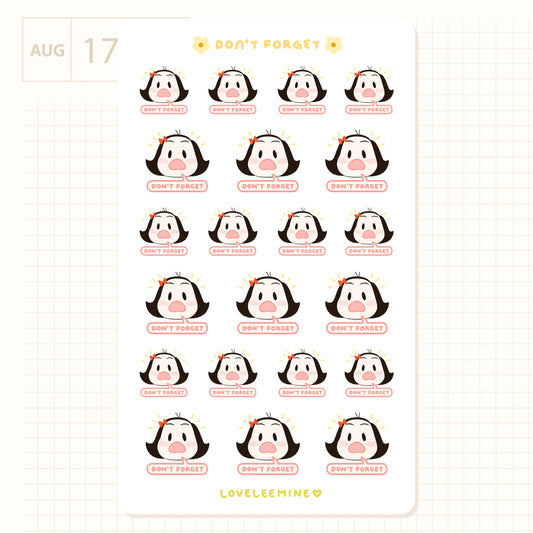 Don't Forget Sticker Sheet