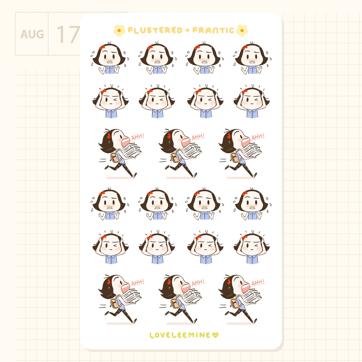 Coco Frantic Sticker Sheet