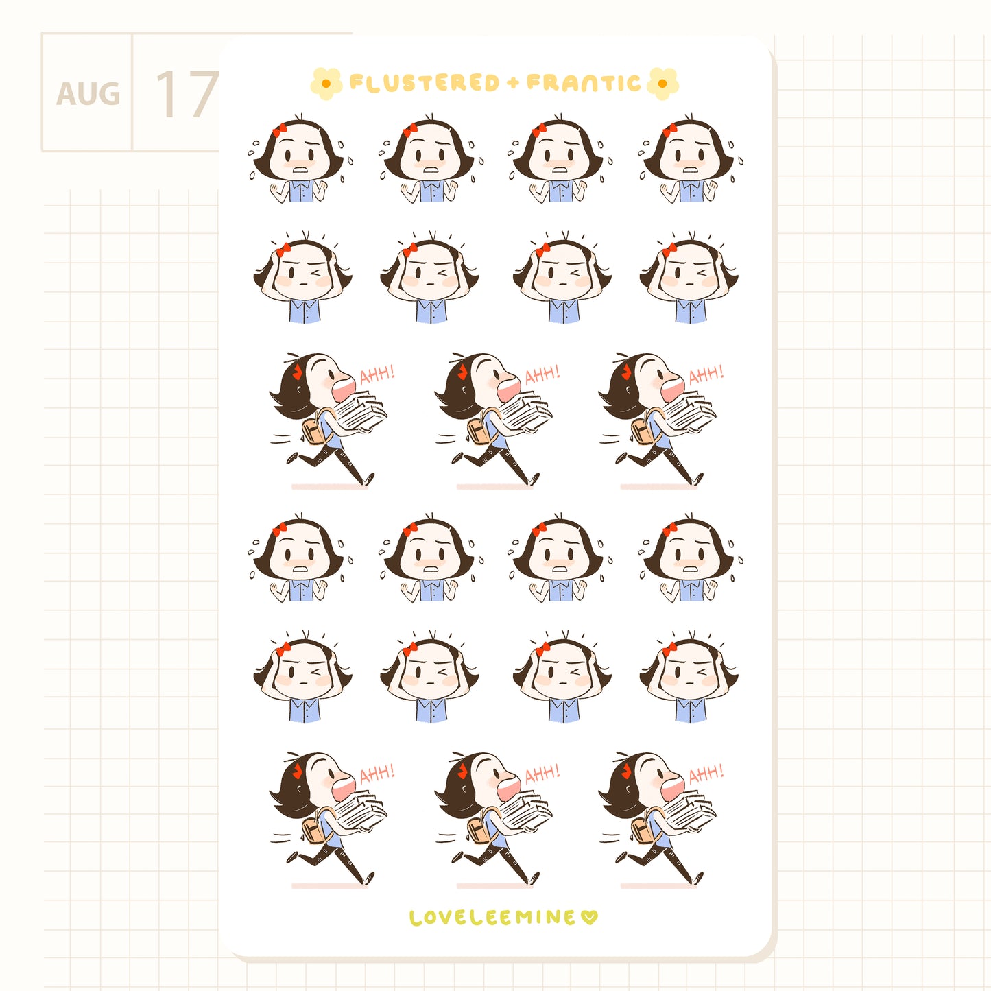 Frantic Sticker Sheet