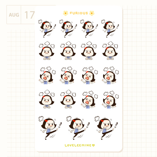 Furious Sticker Sheet