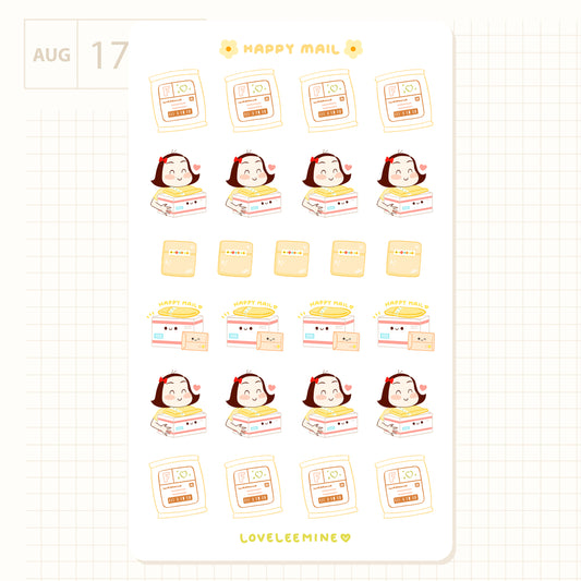 Happy Mail Sticker Sheet