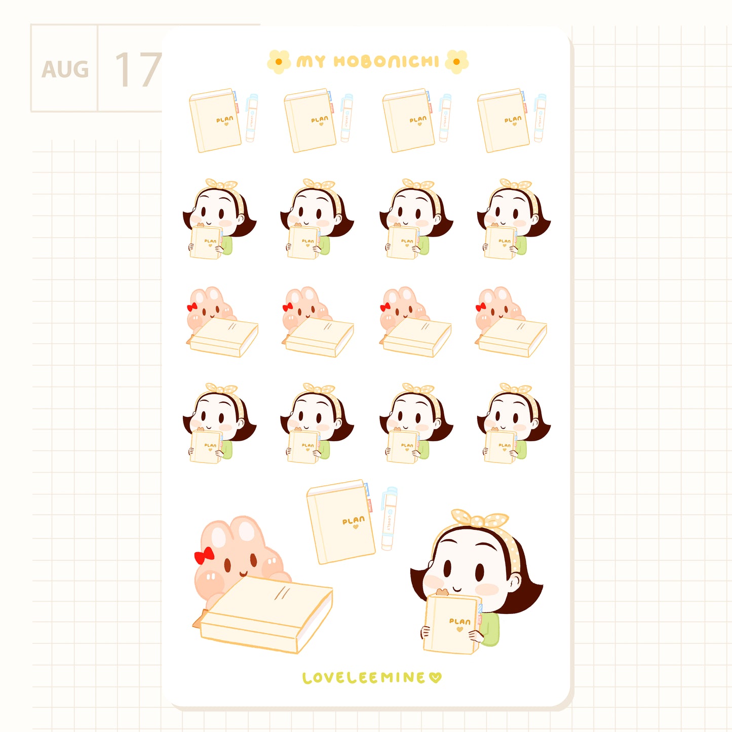 My Hobonichi Sticker Sheet