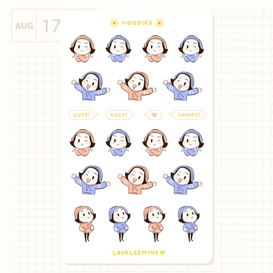 Hoodies Sticker Sheet