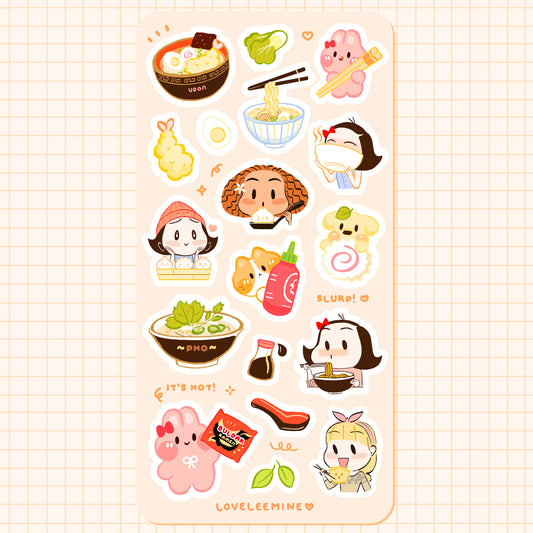 Hot Soup Deco Sticker Sheet