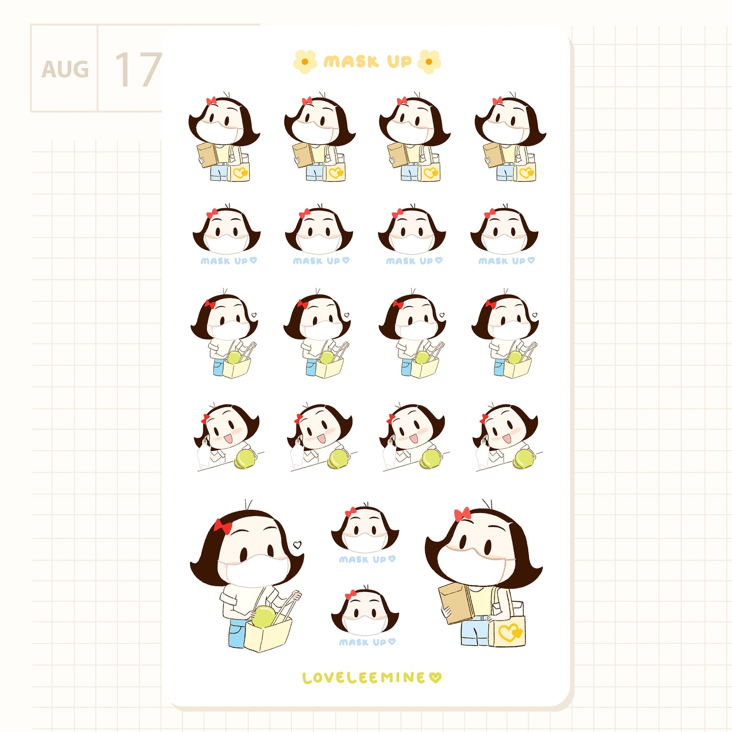Mask Up Sticker Sheet