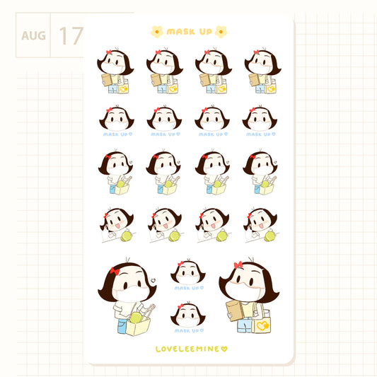 Mask Up Sticker Sheet