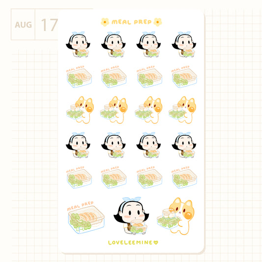 Meal Prep Sticker Sheet