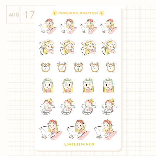 Morning Routine Sticker Sheet