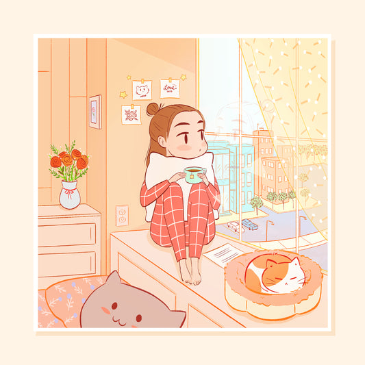 "Morning Tea" Art Print