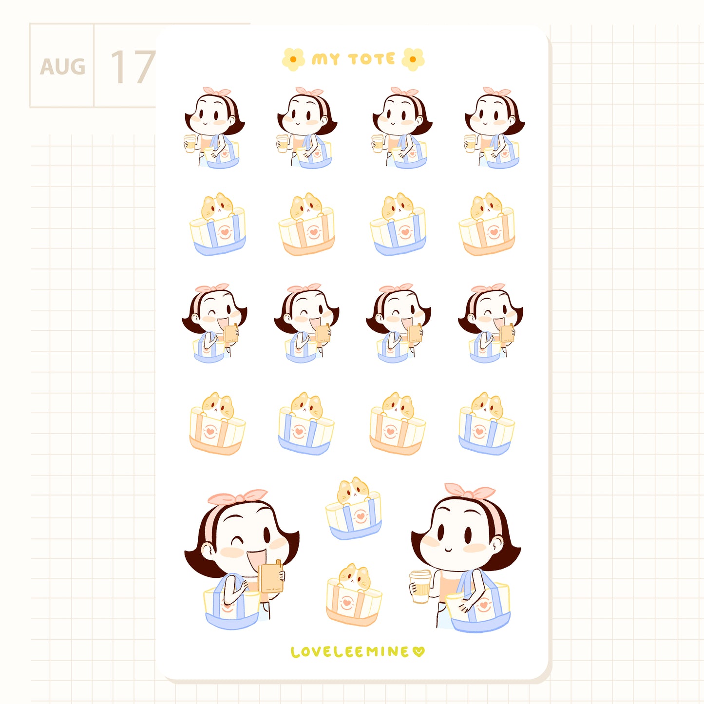 My Tote Sticker Sheet