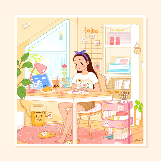 "Packing Orders" Art Print
