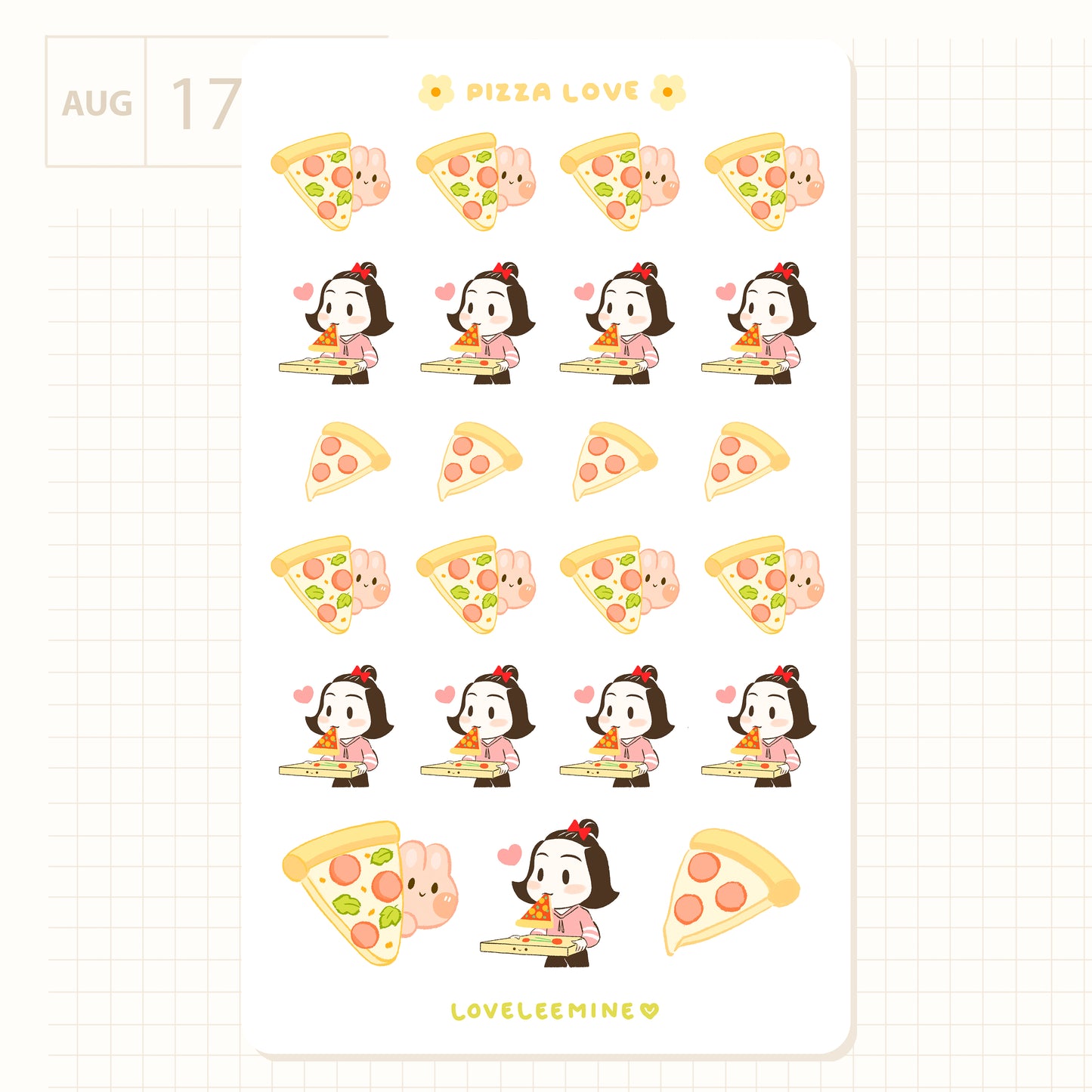 Pizza Night Sticker Sheet