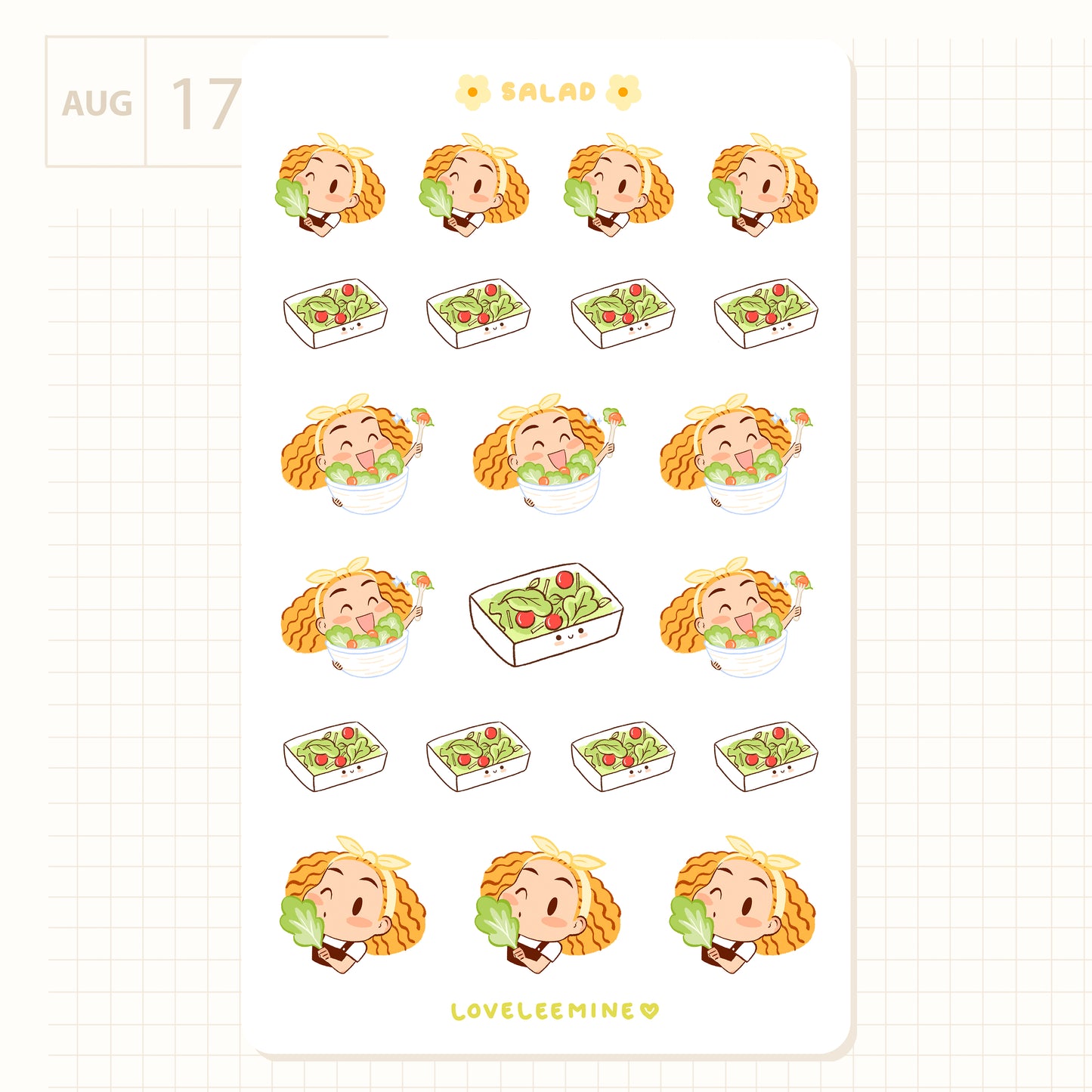 Salad Sticker Sheet