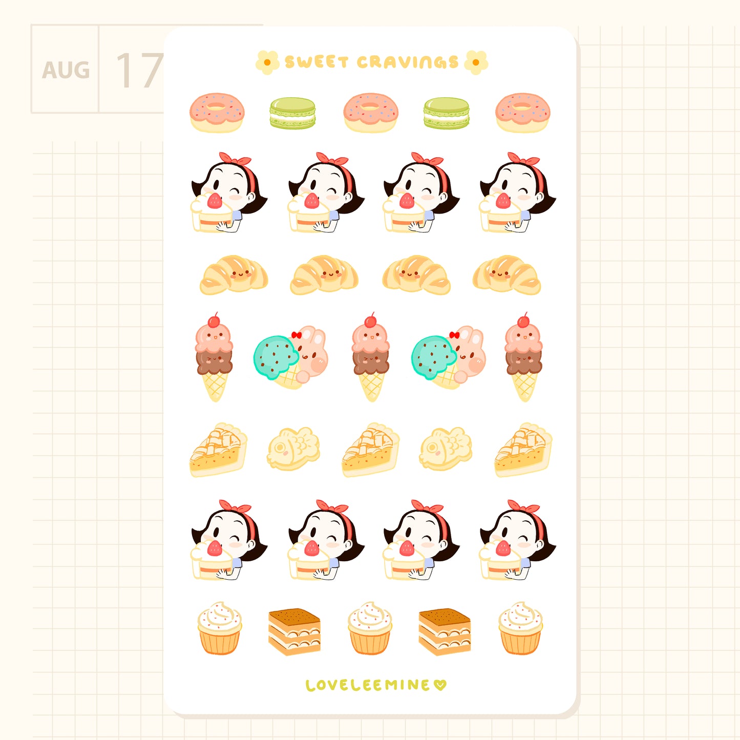 Coco Sweet Cravings Sticker Sheet