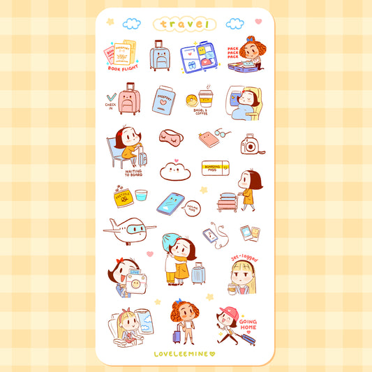 Travel Deco Sticker Sheet