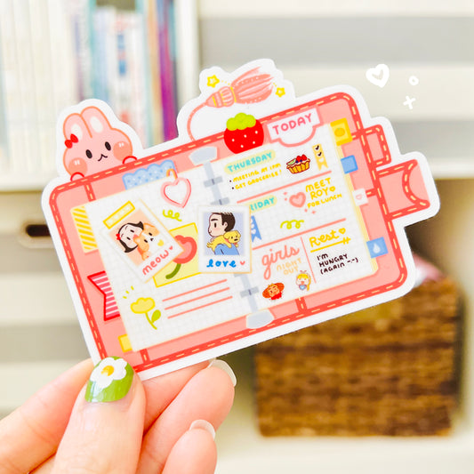 Coco's Pink Planner Vinyl Sticker
