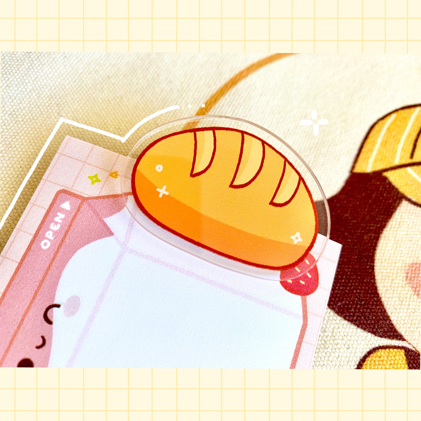 Coco & Bread Acrylic Clips