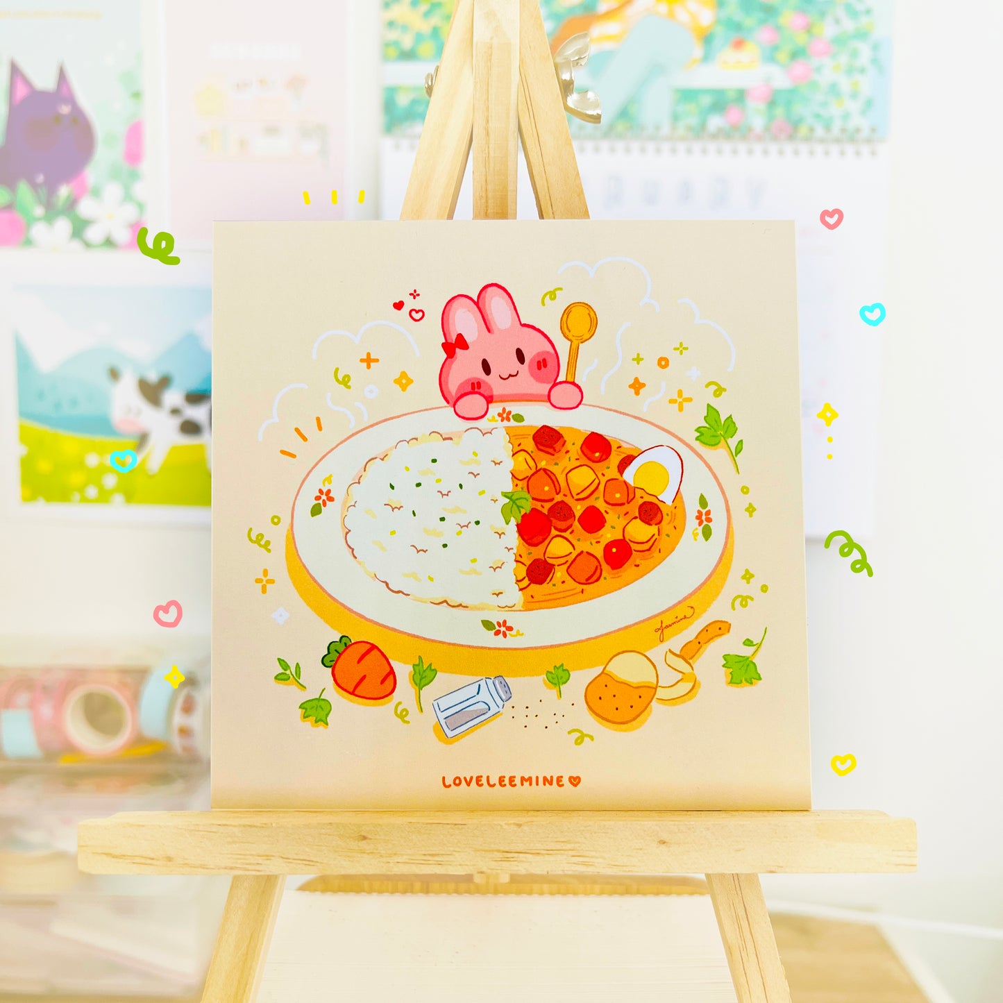 Curry Rice Small Art Print