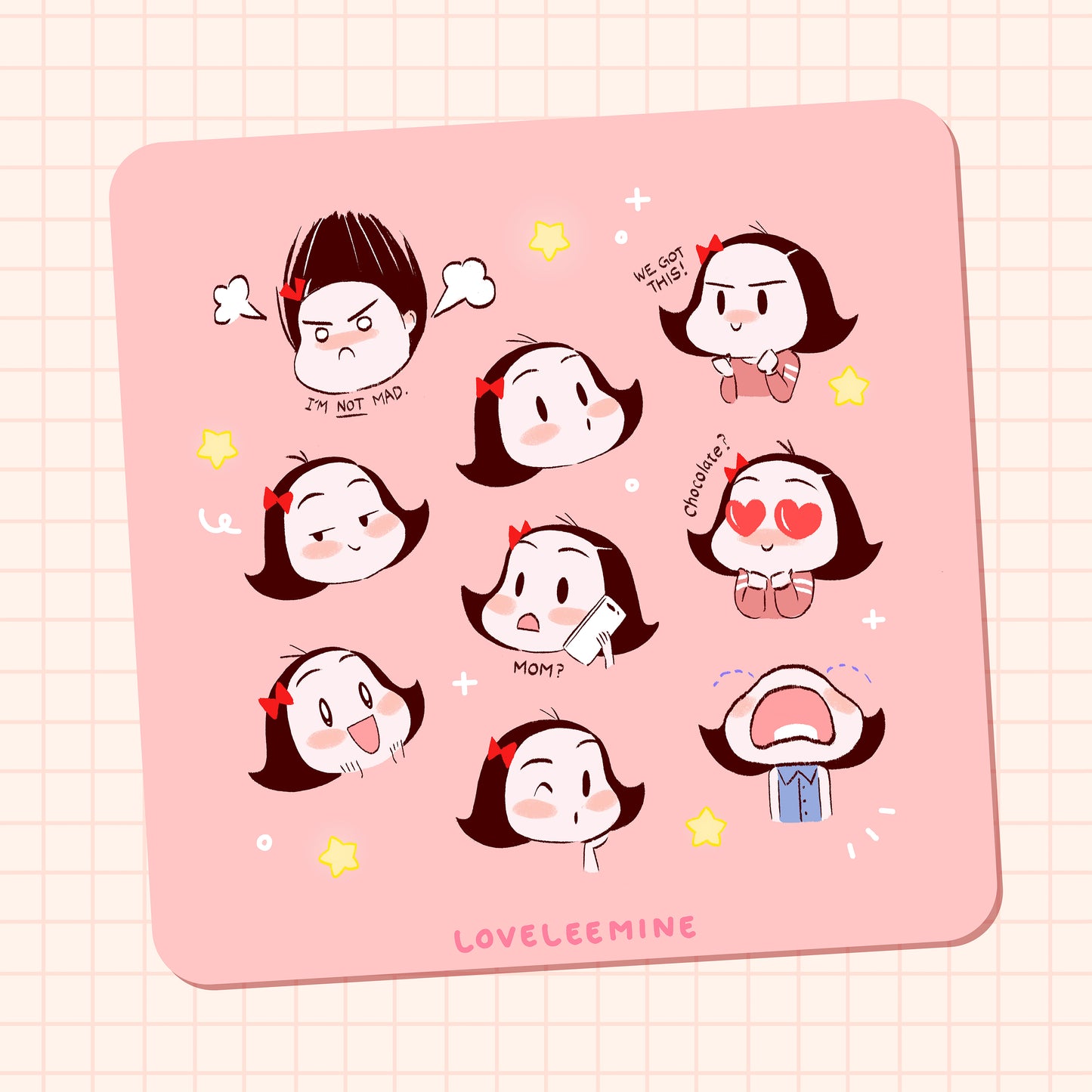CoCo Expression Sticker Sheet
