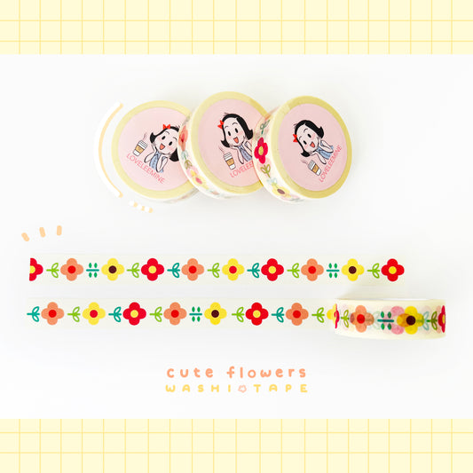 Cute Flowers Washi Tape