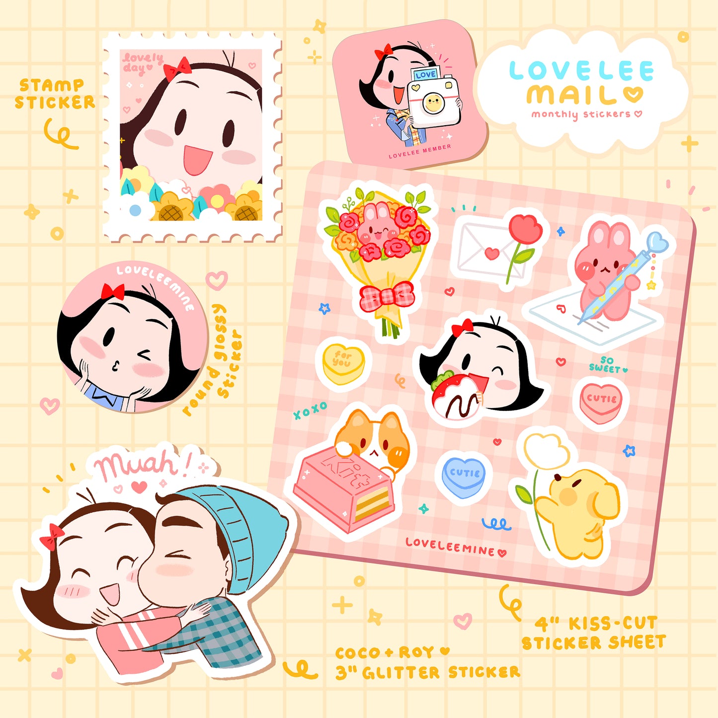 Lovelee Mail Stickers Collection ⇨