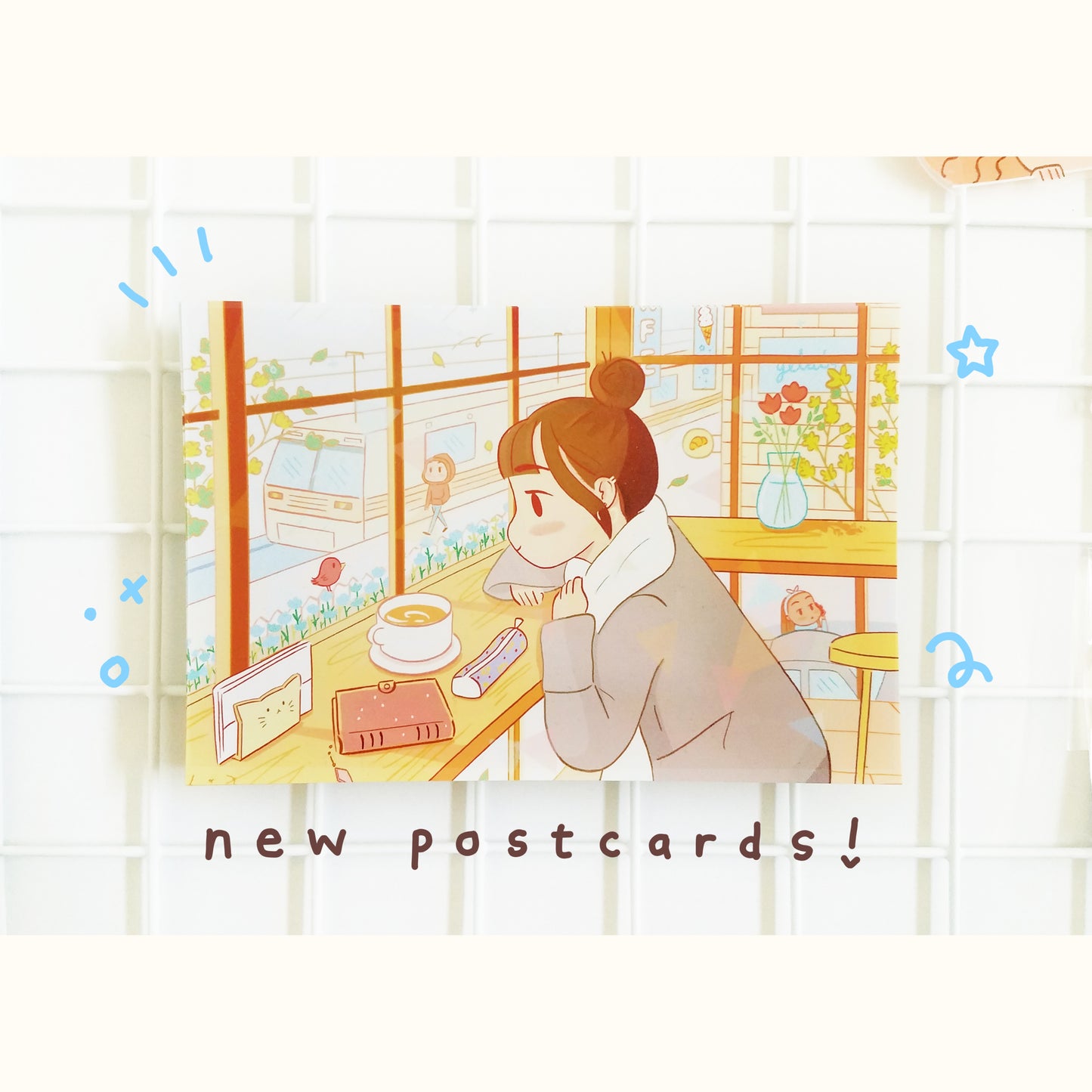Coffee Break 4" x 6" Art Postcard