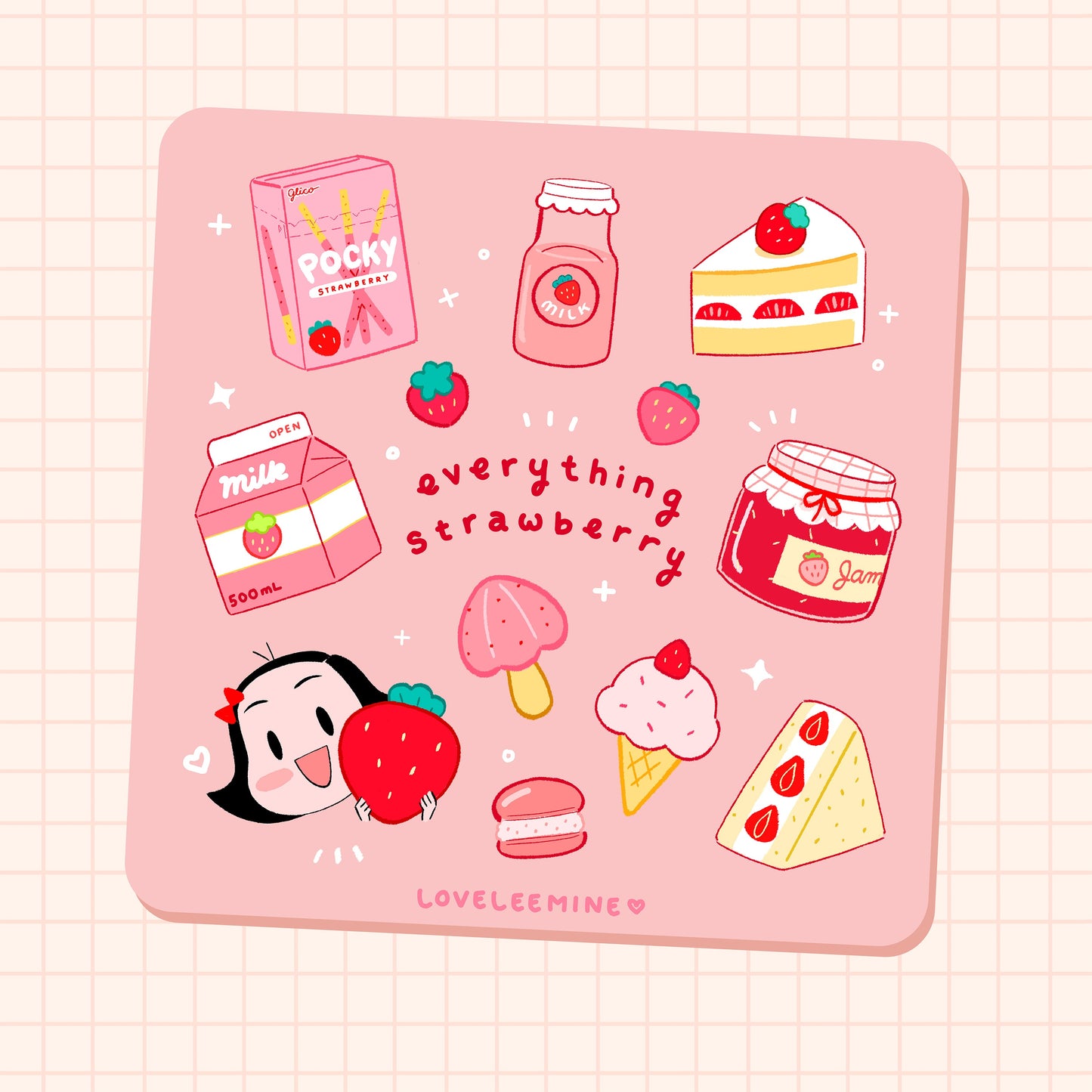 Strawberry Sticker Sheet