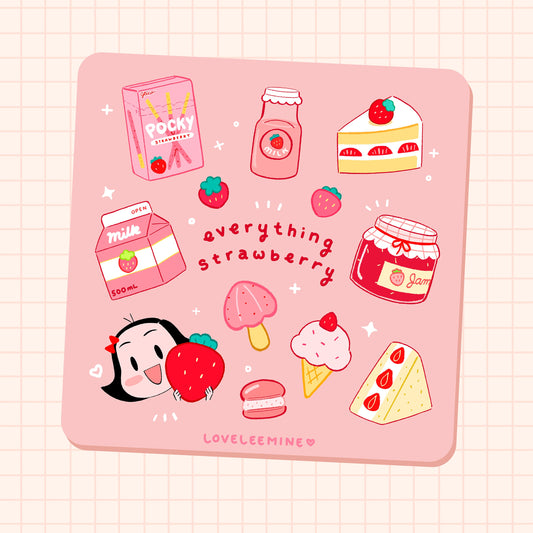 Strawberry Sticker Sheet