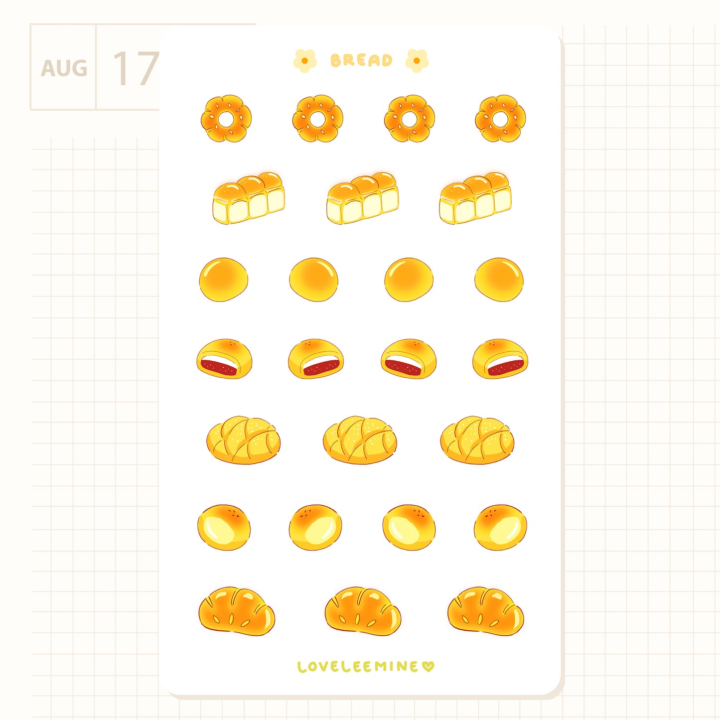 Bread Sticker Sheet