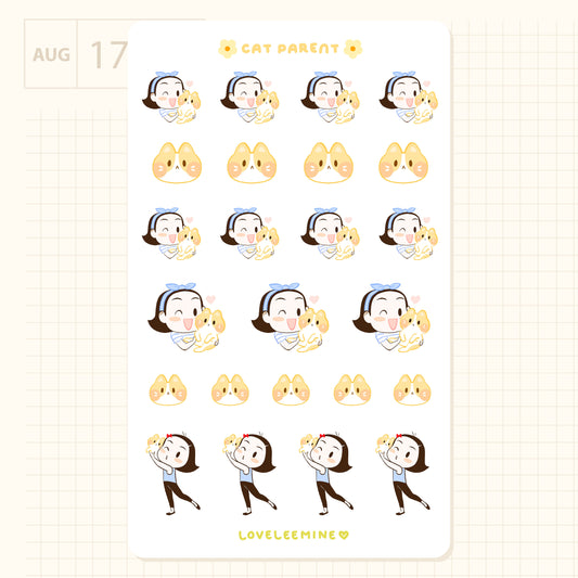 Coco Cat Parent Sticker Sheet