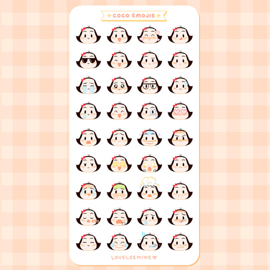 CoCo Emojis Sticker Sheet