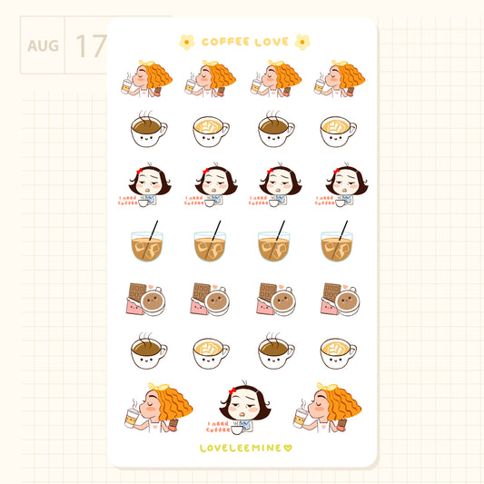 Coffee Love Sticker Sheet