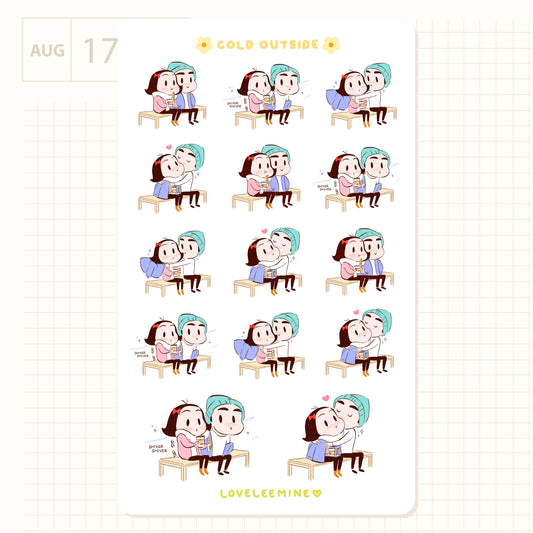 Cold Outside Sticker Sheet
