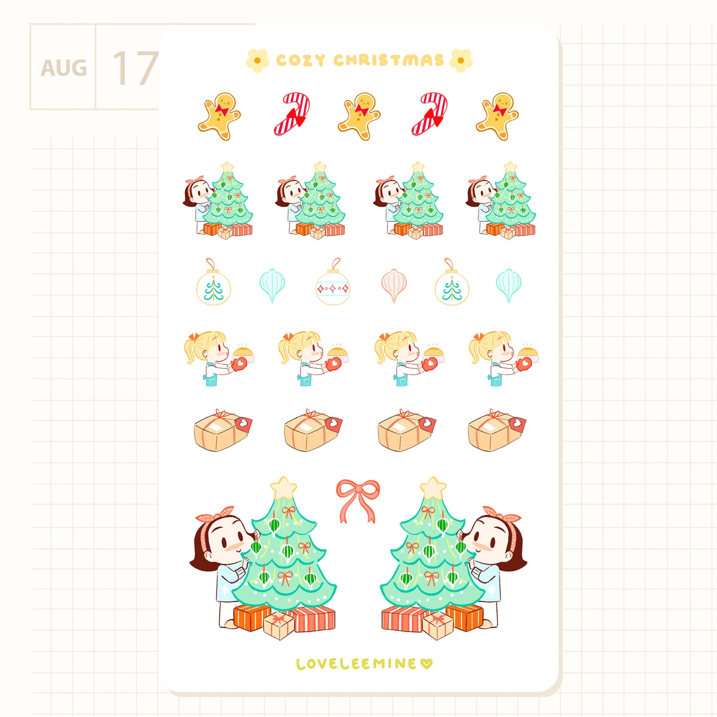 Cozy Christmas Sticker Sheet
